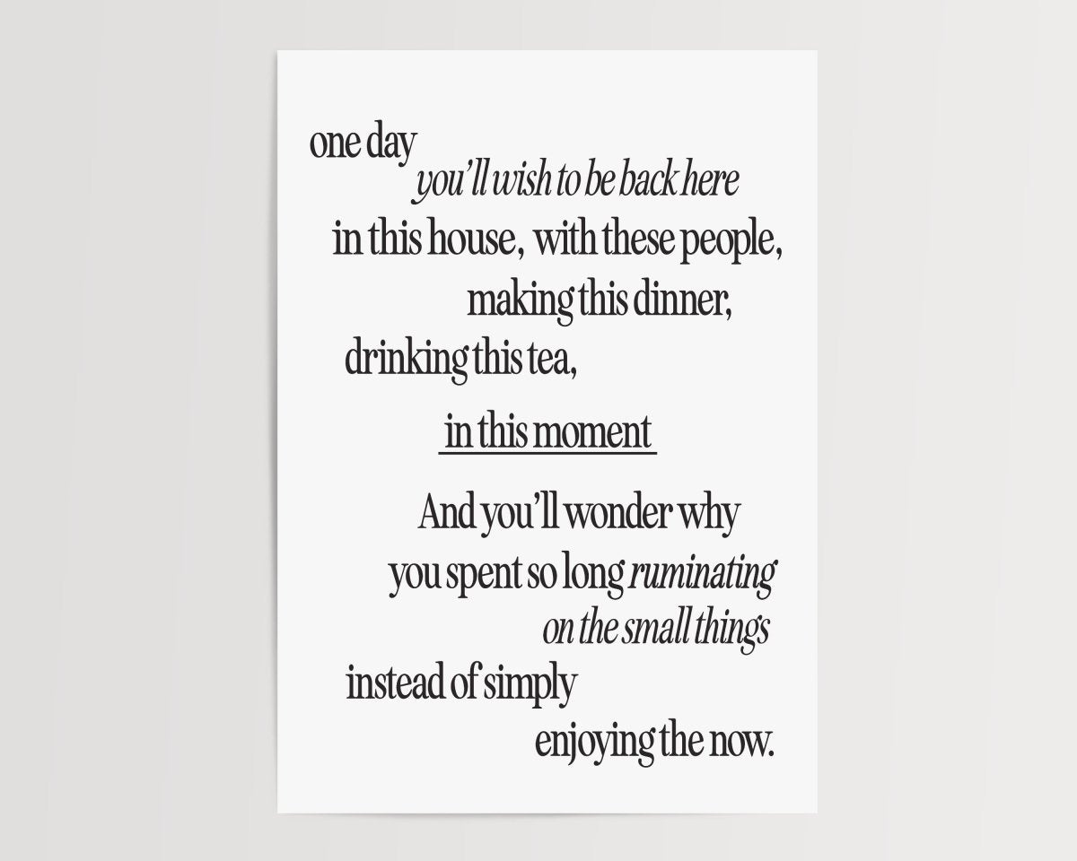 Nostalgia - A5 - White - Print - Thursday's Child