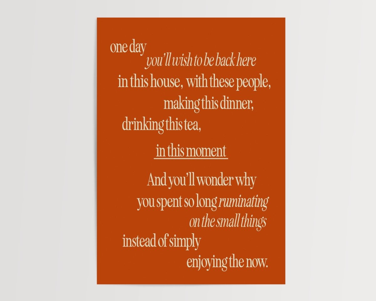 Nostalgia - A5 - Orange - Print - Thursday's Child