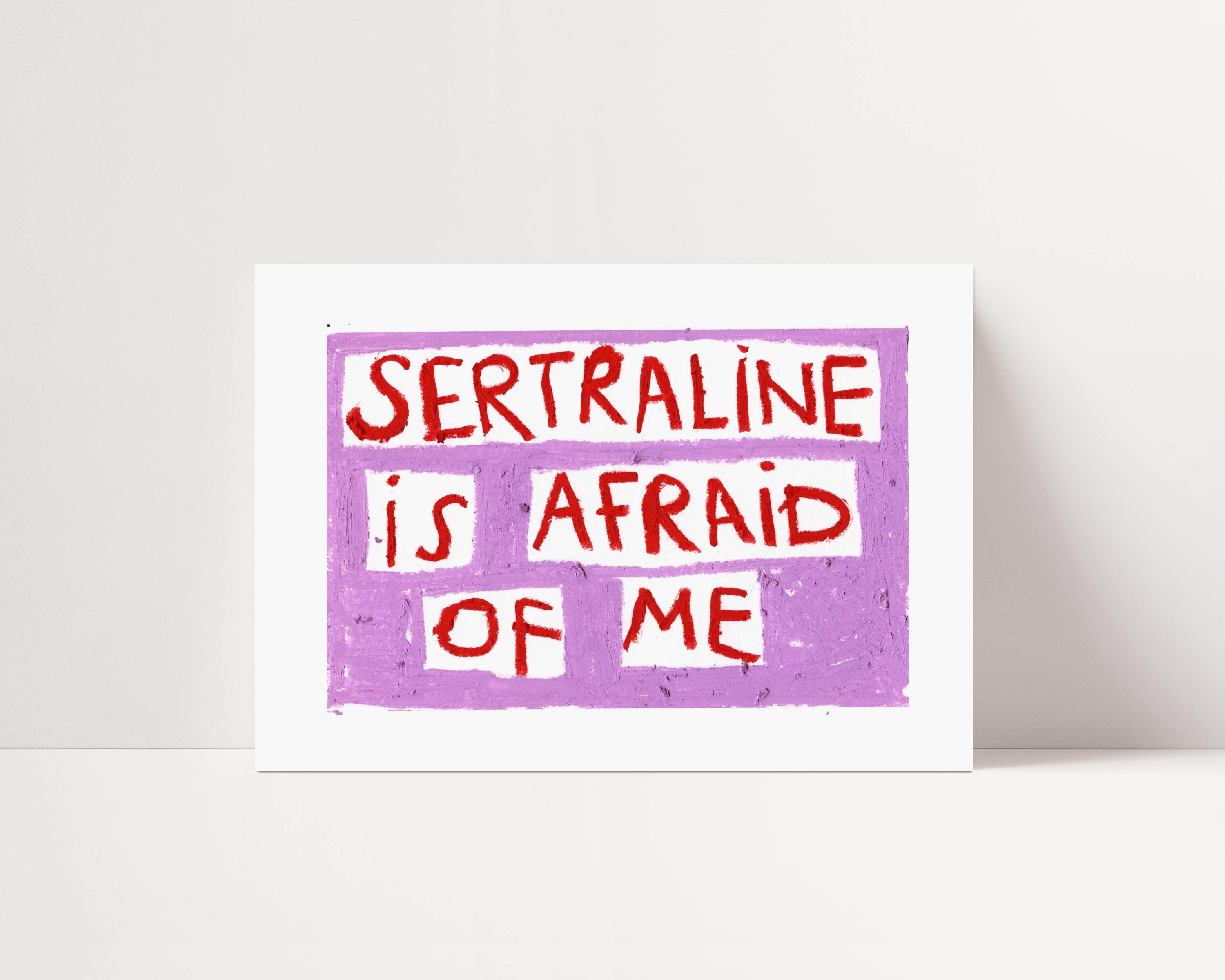 Sertraline Oil Pastel Print - A5 - Print - Thursday's Child