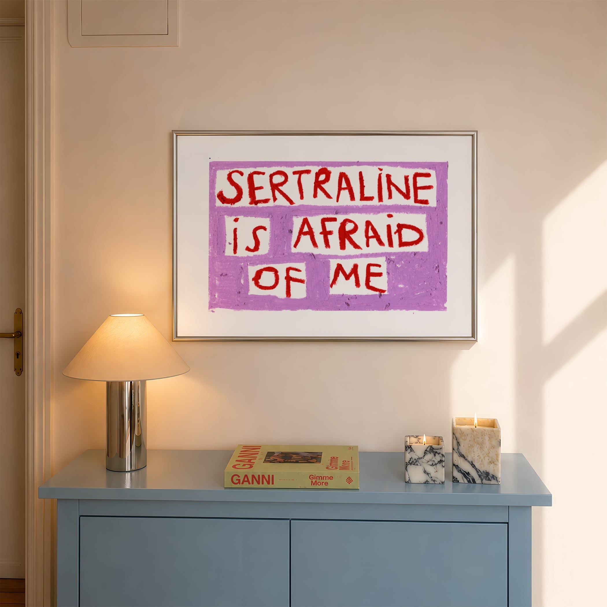 Sertraline Oil Pastel Print - A5 - Print - Thursday's Child
