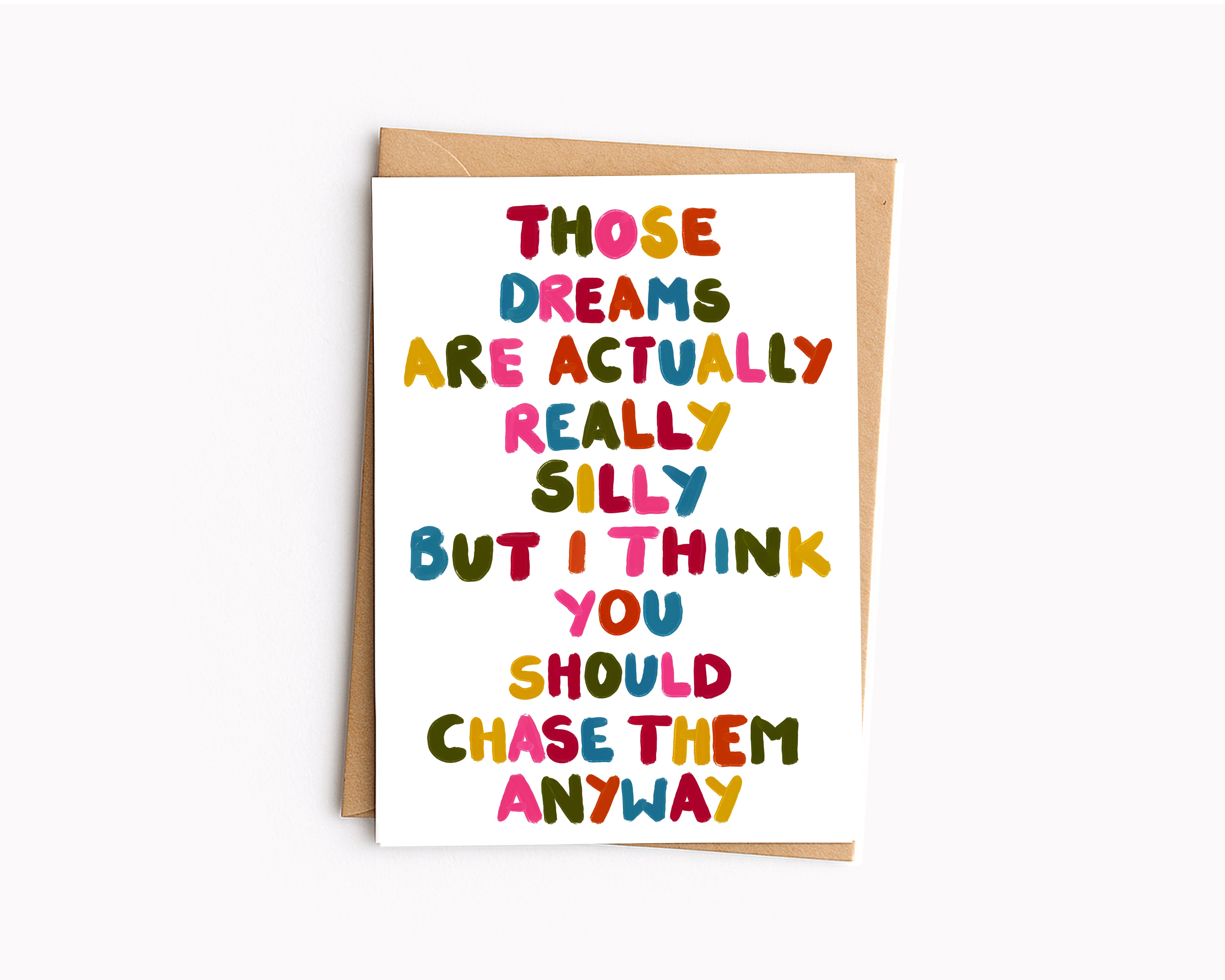 Silly dreams - card - Greetings Card - Thursday's Child