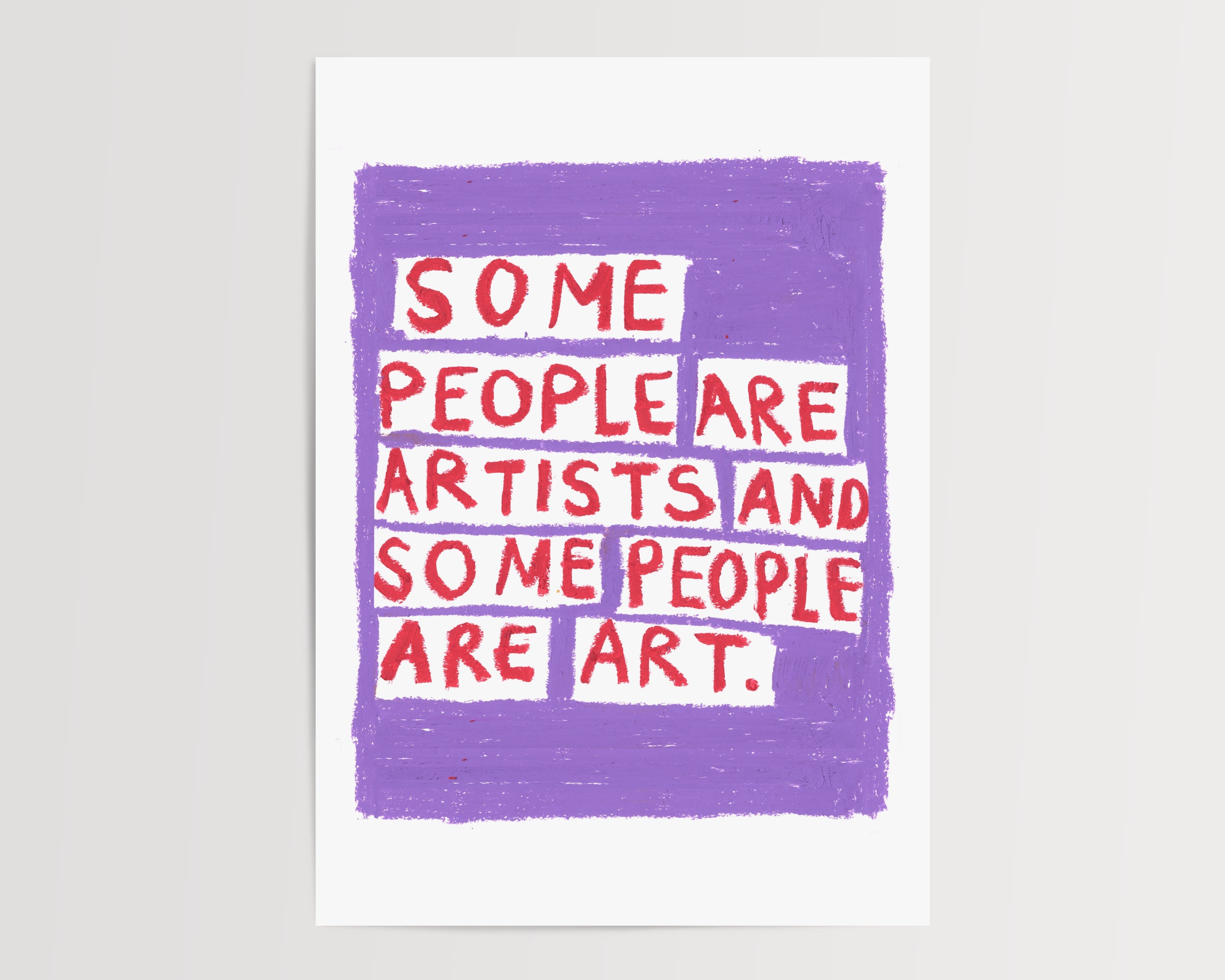Some People Oil Pastel Print - A5 - Print - Thursday's Child