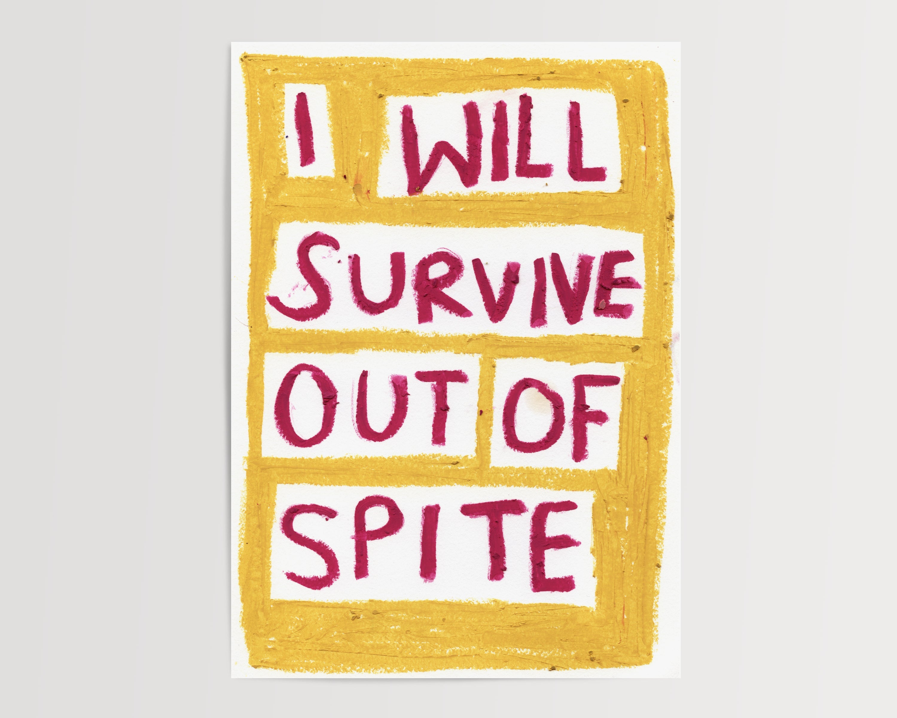 Spite Oil Pastel Print - A5 - Print - Thursday's Child