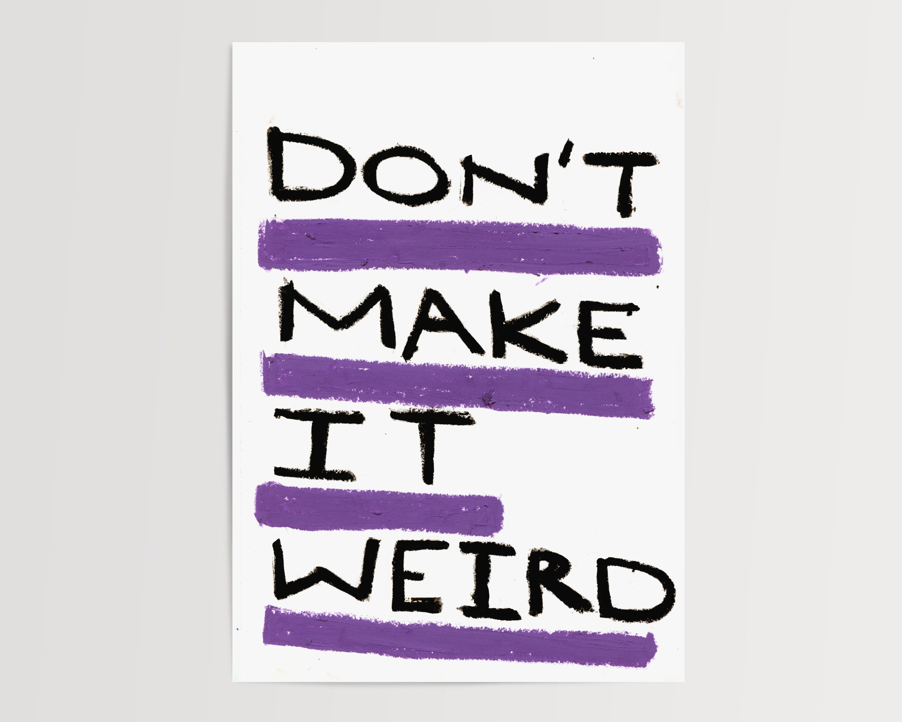 Weird Oil Pastel Print - A5 - Print - Thursday's Child